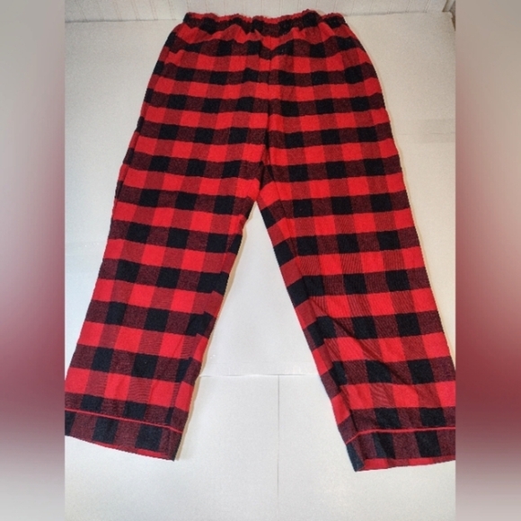Disney Mickey Mouse Men's  Red/Black Plaid Holiday Pajama Set Size (XL) - Picture 10 of 16
